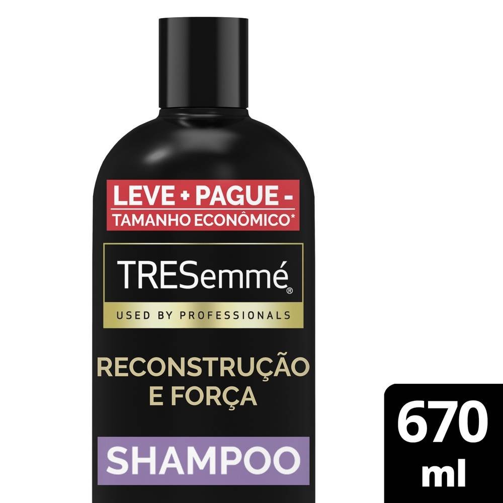 Shampoo Tresemmé Reconstrução E Força Cabelos Mais Fortes E Resistentes 670ml