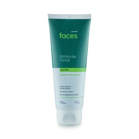 ESFOLIANTE FACIAL PANVEL FACES TEA TREE PELES MISTAS A OLEOSAS 100G