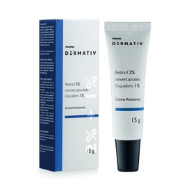 CREME ANTI-IDADE PARA ÁREA DOS OLHOS RETINOL 2% + ESQUALANO 1% PANVEL DERMATIV 15G