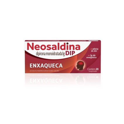ANALGÉSICO NEOSALDINA DIP 1G DIPIRONA 20 DRÁGEAS