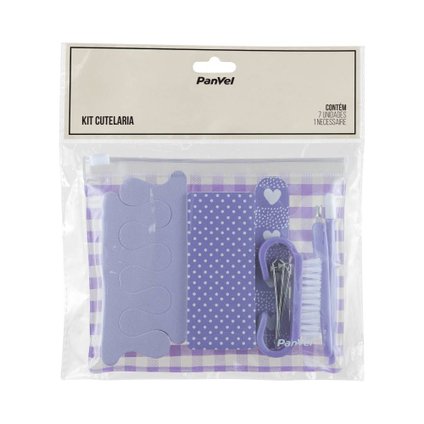 KIT PEDICURE LILÁS PANVEL ACESSÓRIOS