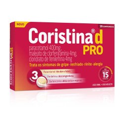 Coristina D Pro Caixa Com 16 Comprimidos