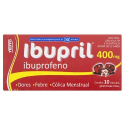 Ibupril 400mg 10 Capsulas Gelatinosas Moles