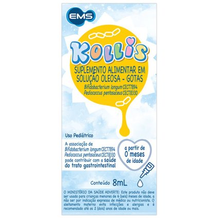 SUPLEMENTO ALIMENTAR PEDIÁTRICO KOLLIS 8ML FRASCO