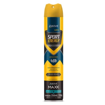 DESODORANTE AEROSOL ABOVE MAXX SPORT ENERGY MEN 250ML