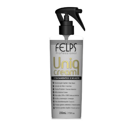 UNIQ CREAM FELPS PROFISSIONAL HAIR TRATAMENTO 9 EM 1 230ML