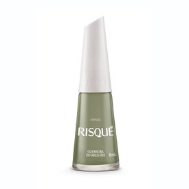 ESMALTE VERDE MILITAR CREMOSO RISQUÉ GUERREIRA DO ARCO-ÍRIS 8ML
