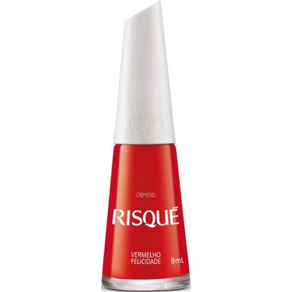 ESMALTE RISQUÉ CREMOSO VERMELHO FELICIDADE 8ML