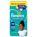 FRALDA PAMPERS CONFORT SEC JUMBO XXG 112 UNIDADES