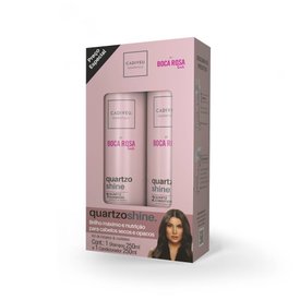 KIT CADIVEU ESSENTIALS QUARTZO SHINE BY BOCA ROSA  SHAMPOO 250ML + CONDICIONADOR 250ML