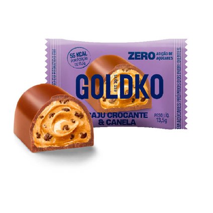 BOMBOM DOCE DE LEITE GOLDKO ZERO AÇÚCAR 13,5 G