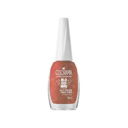 ESMALTE COLORAMA CINTILANTE GLITTER NA CASA TODA! 8ML