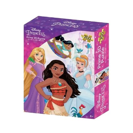 QUEBRA CABEÇA MULTILASER 3D ZIPPER BOX PRINCESAS 200 PEÇAS