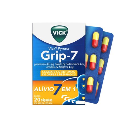 VICK PYRENA GRIP 7 20 CÁPSULAS