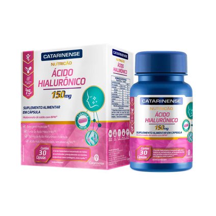 ÁCIDO HIALURÔNICO 150MG CATARINENSE NUTRIÇÃO 30 CÁPSULAS