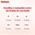FRALDA HUGGIES MÁXIMA PROTEÇÃO GIGA G COM 136 UNIDADES