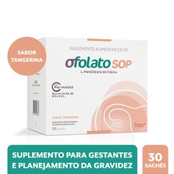 Polivitamínico Ofolato Sop Sabor Tangerina 30 Sachês