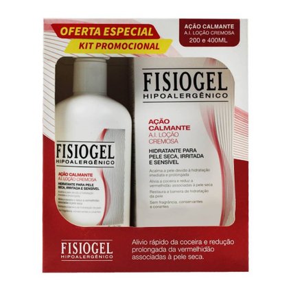 KIT LOÇÃO CREMOSA FISIOGEL AI  400ML + 200ML