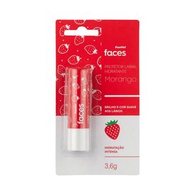HIDRATANTE LABIAL MORANGO PANVEL FACES 3,6G