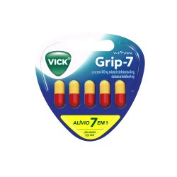 Vick Pyrena Grip-7 Antigripal Para Gripe E Resfriado Contém 5 Cápsulas
