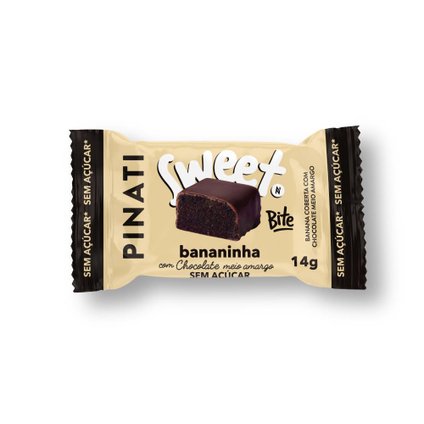 BOMBOM BANANA COM CHOCOLATE SWEET BITE PINATI 14G