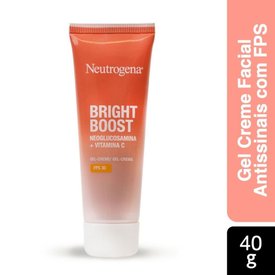 GEL CREME FACIAL ANTISSINAIS NEUTROGENABRIGHT BOOST FPS 30 40G