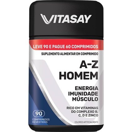 VITASAY A-Z HOMEM FR 90 COMPRIMIDOS REVESTIDOS