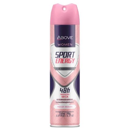 DESODORANTE AEROSSOL ABOVE SPORT ENERGY WOMEN 150ML