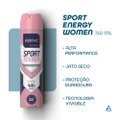 DESODORANTE AEROSSOL ABOVE SPORT ENERGY WOMEN 150ML