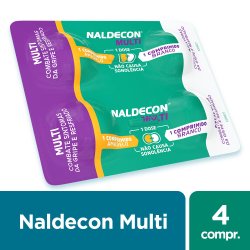 Naldecon Multi Paracetamol 800mg + Cloridrato Fenilefrina 20mg 4 Comprimidos