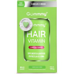 Gummy Hair Maça Verde 60 Gomas