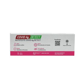 AUTOTESTE COVID-19 ANTÍGENO DETECT ECODIAGNOSTICA 1 UNIDADE