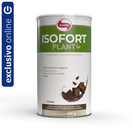 WHEY ISOFORT PLANT BASED CACAU VITAFORT 450G