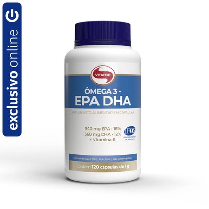 OMEGA EPA 540MG E DHA 360MG VITAFOR 120 CAPSULAS