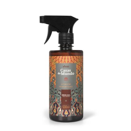 ÁGUA PERFUMADA PARA TECIDOS LIFAR VIVAZ CASAS DO MUNDO ORIENTE MISTERIOSO 500ML