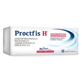 PROCTFIS H POMADA 20G COM 10 APLICADORES