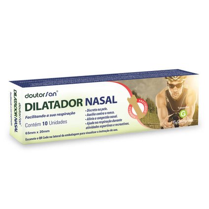 DILATADOR NASAL DOUTORSAN TAMANHO G COM 10 UNIDADES