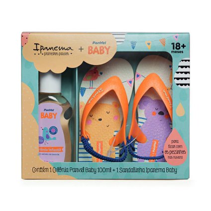 KIT PANVEL BABY COLÔNIA + SANDÁLIA IPANEMA Nº 22