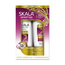 KIT SKALA GLICÓLICO FORÇA E BRILHO SHAMPOO 325ML + CONDICIONADOR 325ML