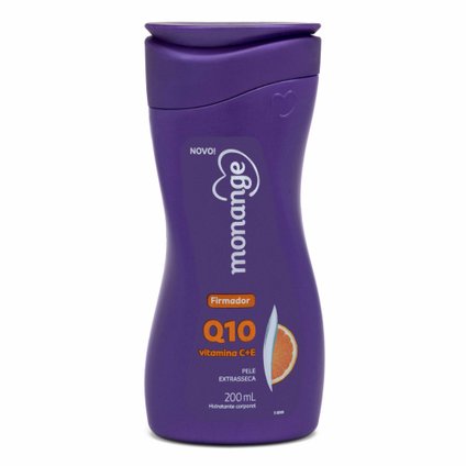 HIDRATANTE MONANGE FIRMADOR Q10 VITAMINA C + E  PELE EXTRASSECA COM AÇÃO DESODORANTE 200ML