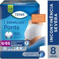 ROUPA ÍNTIMA TENA PANTS SLIP DERMACARE G/EG 8 UNIDADES