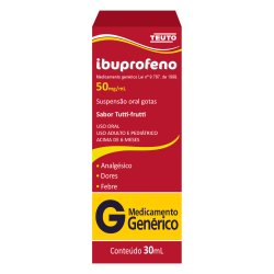 Ibuprofeno 50mg/ml Suspensao Oral 30 Ml Teuto Generico