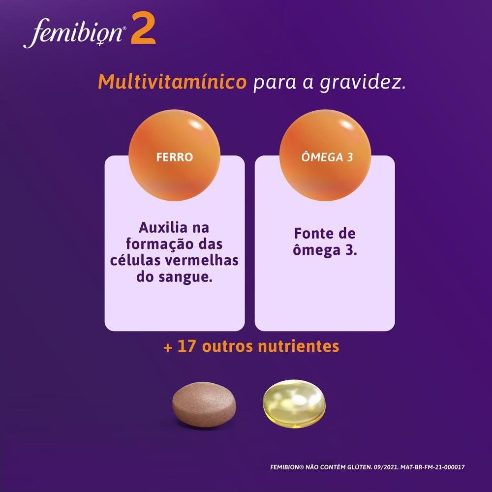 Multivitamínico Femibion 2 Para Gravidez 28 Comprimidos E 28 Cápsulas Panvel Farmácias 