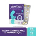 MULTIVITAMÍNICO FEMIBION 3 PARA AMAMENTAÇÃO 28 COMPRIMIDOS E 28 CÁPSULAS