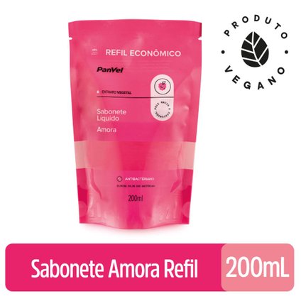 SABONETE LÍQUIDO PANVEL AMORAL REFIL 200ML