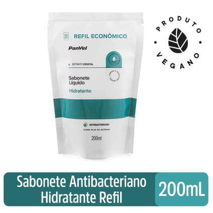SABONETE LIQUIDO HIDRATANTE ANTIBACTERIANO REFIL PANVEL 200ML