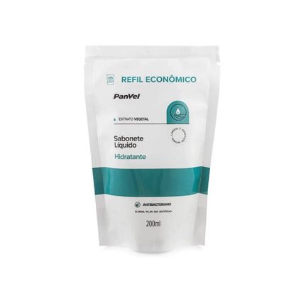 SABONETE LIQUIDO HIDRATANTE ANTIBACTERIANO REFIL PANVEL 200ML