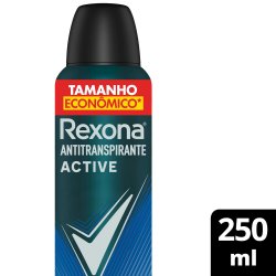 Desodorante Antitranspirante Aerosol Rexona Men Active Dry 250ml