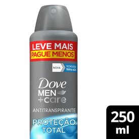 DESODORANTE AEROSOL DOVE MEN+CARE PROTEÇÃO TOTAL 250ML