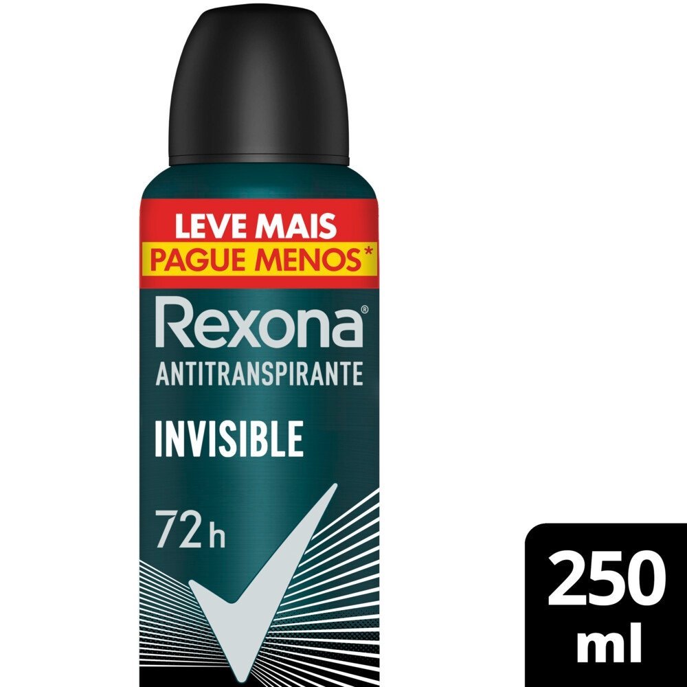 Desodorante Antitranspirante Rexona Invisible - Drogafuji